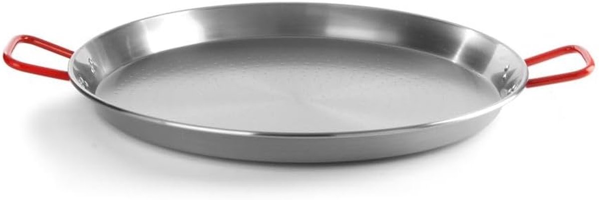 Paëllapan - Paella pan - Grote maaltijden bereiden - Gemaakt van plaatstaal - ø600mm - Zilver