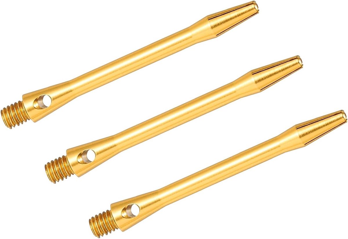Dartschachten Aluminium - Dart Stelen - Dartspel Verbeteren - Solide Aluminium Constructie - 48 mm Schachtlengte - Goudkleurig