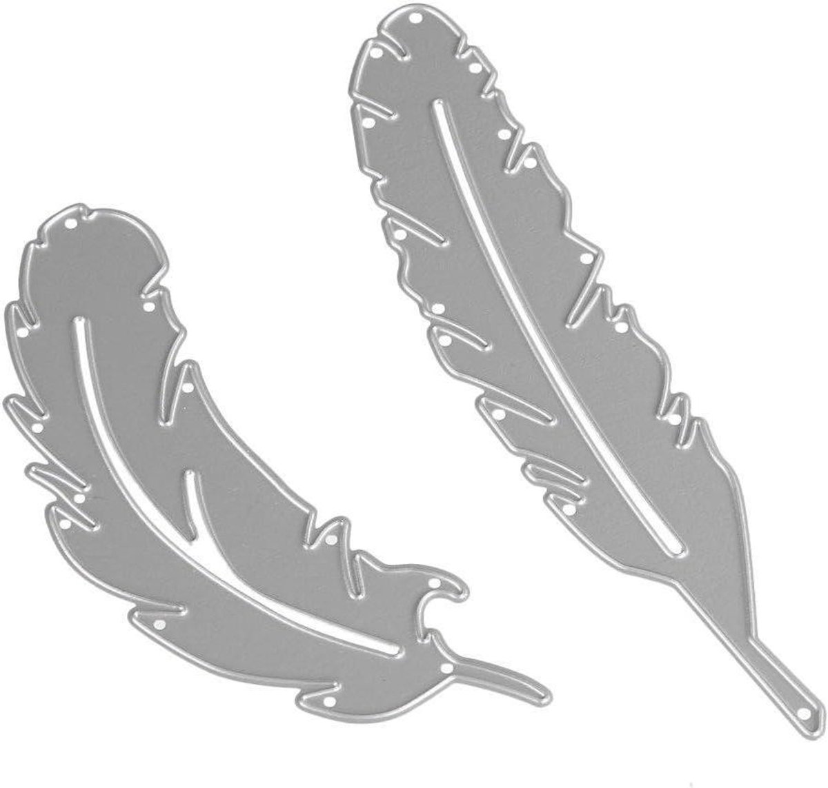 Snijmallen Set - Papier Snijders - Kaarten Maken - Veder Design - 11.5 x 2.5 cm - Metaal