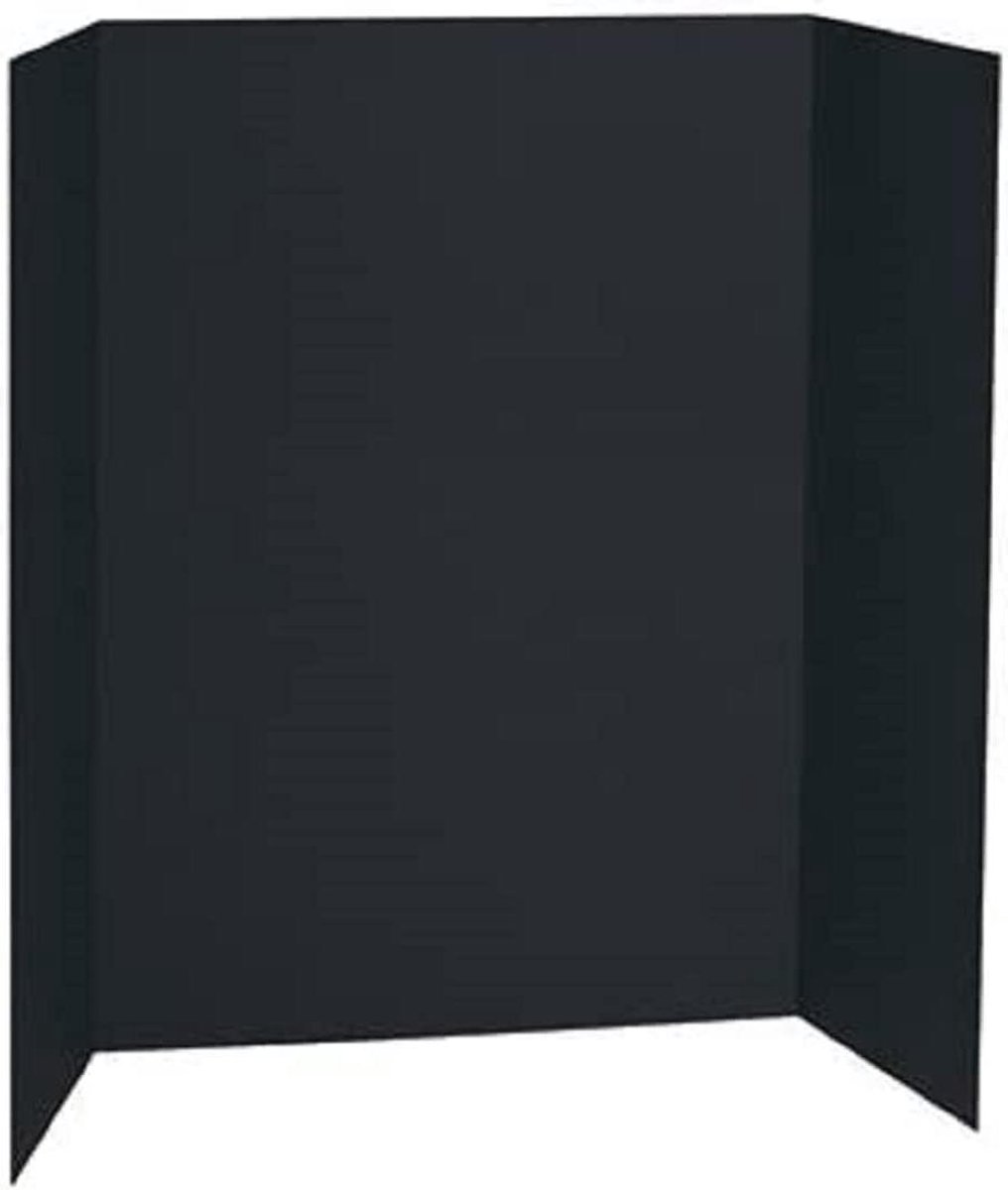 Presentatiebord Drievoudig - Opvouwbaar Display - Kunst Tonen - Zelfstandig Staand - 840 x 594 mm - Zwart