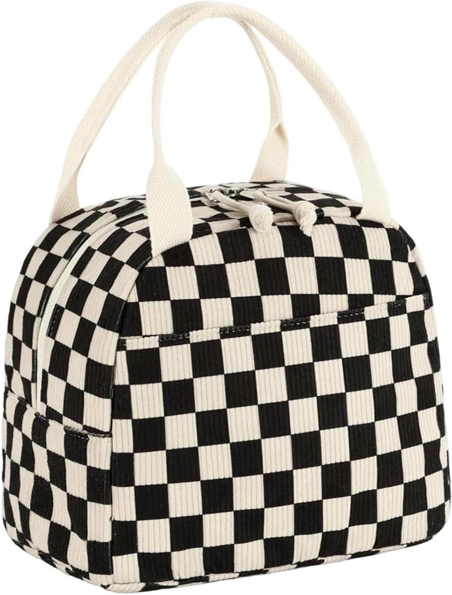 Geïsoleerde Lunchtas - Koeltas Corduroy - Maaltijden Vers Houden - Langdurige Isolatie - 26 x 18 x 21 cm