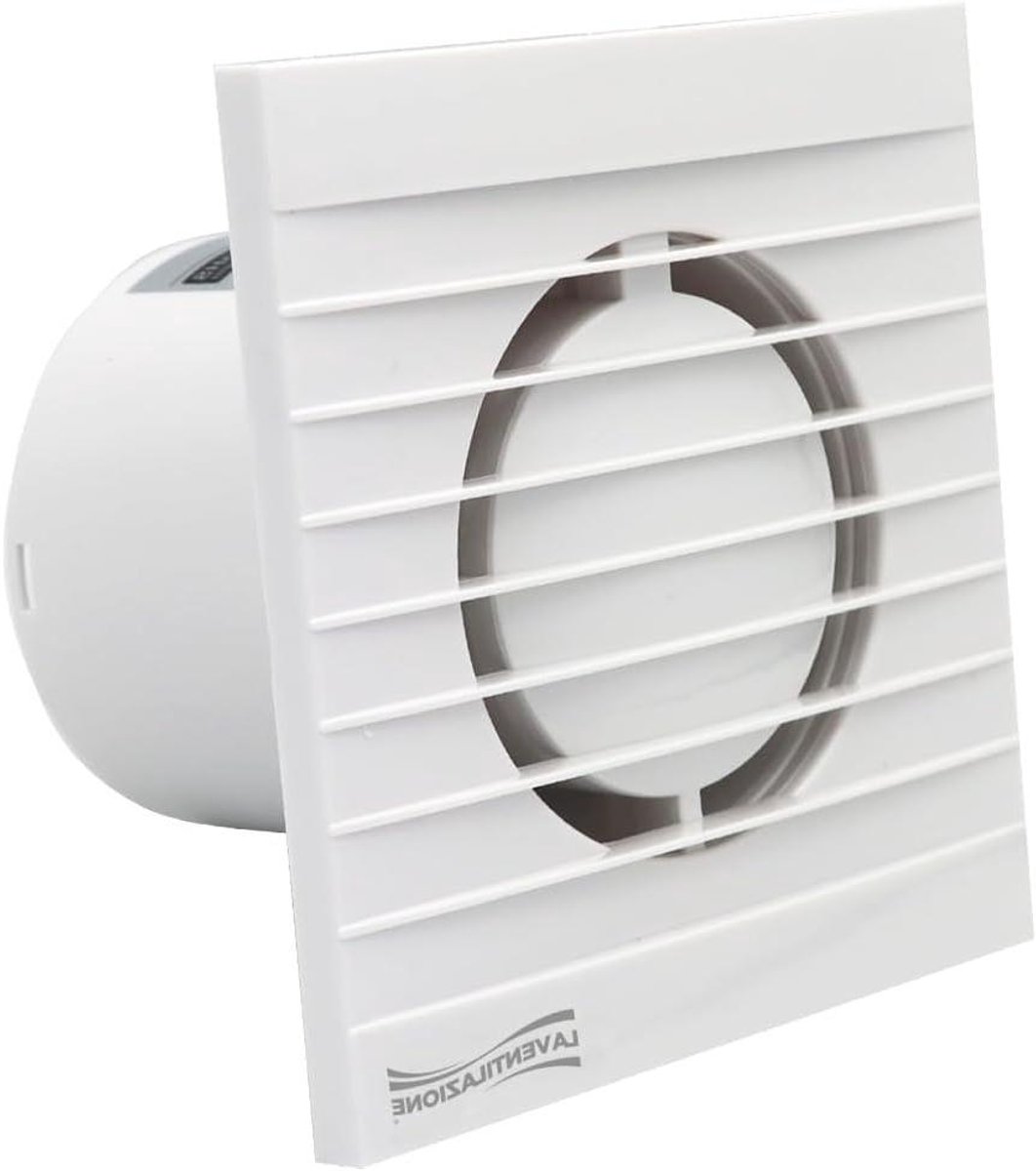 Spiraal Ventilator - Afzuiger Badkamer - Lucht Verversen - Geluidsarm 30 dB - Ø 80 mm - Wit