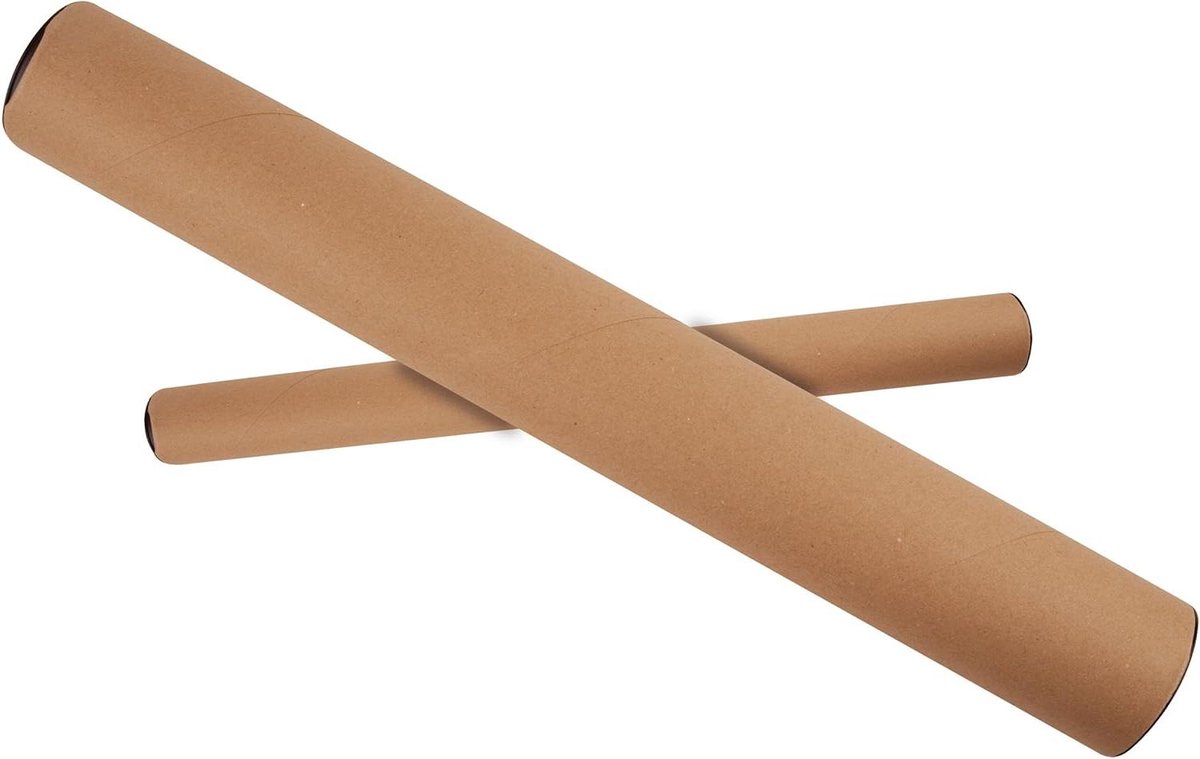 Kartonnen Buis - Verzendkoker Beschermkokers - Documenten Beschermen - Stevig Karton - 40 x 430 x 460 mm - Bruin