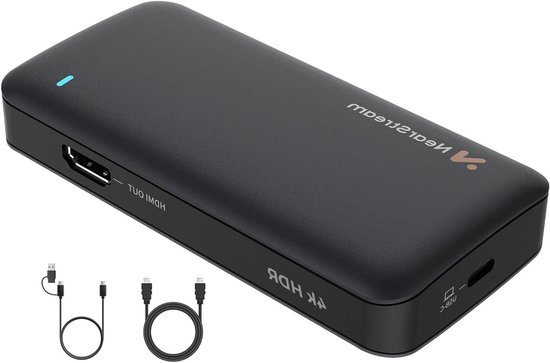 Capture Card - Video Opnamekaart - Streamen en Opnemen - Ondersteuning HDR - 11.43 x 5.59 x 2.03 cm - Zwart