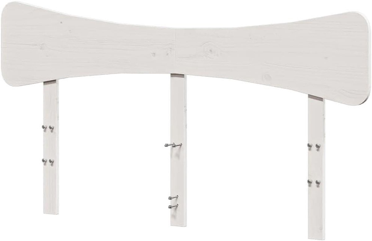 Hoofdbord Grenenhout - Bed Hoofdbord Achterwand - Bed Compleet Maken - Massief Hout - 1655 cm - Wit