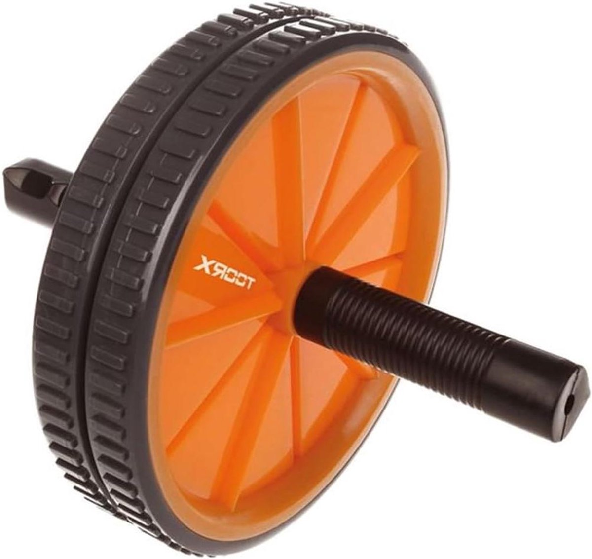 Buikspierrol - Ab roller - Buikspieren Trainen - Antislip Handgrepen - 525 cm - Zilver / Zwart