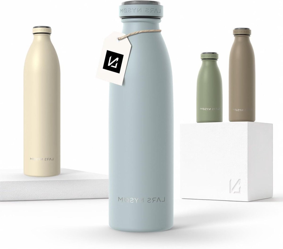 Roestvrijstalen Drinkfles - Geïsoleerde Fles Waterfles - Sport en Reizen - Vacuüm Isolatie - 500ml - Hemelsblauw
