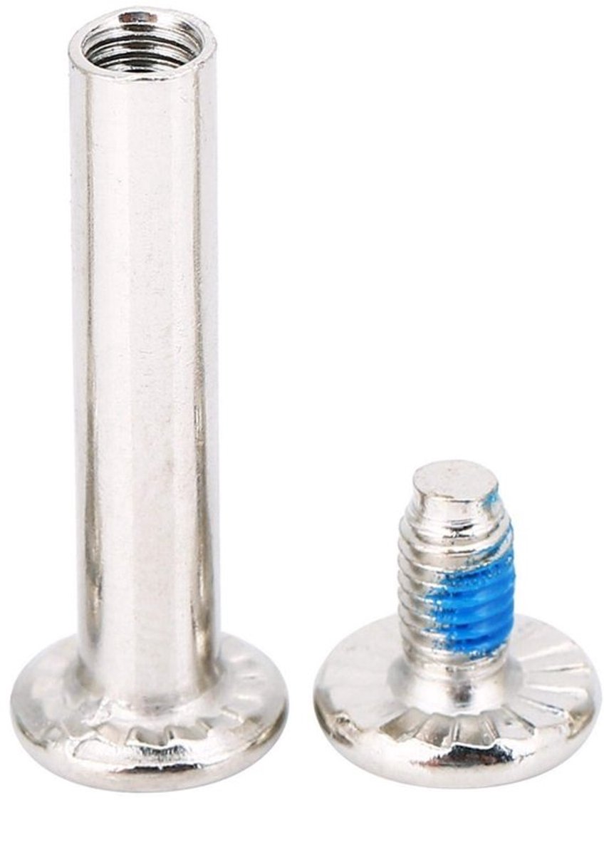 Allecto Duurzaam en Sterk Inline Skate Schroeven 10 stuks Zilver