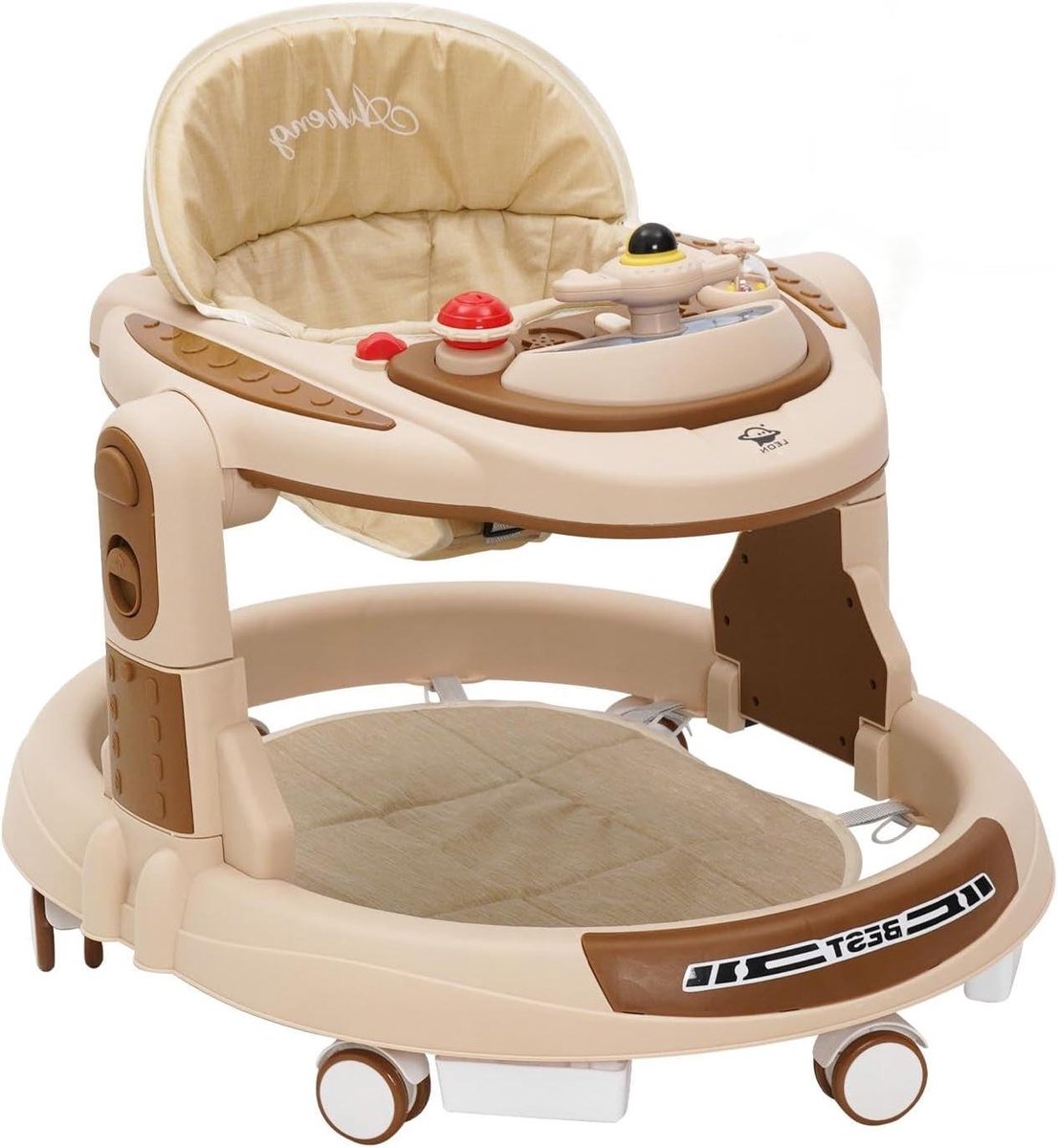 Baby Loophulp - Loopwagen Baby - Baby Leren Lopen - 4-Traps In Hoogte Verstelbaar
