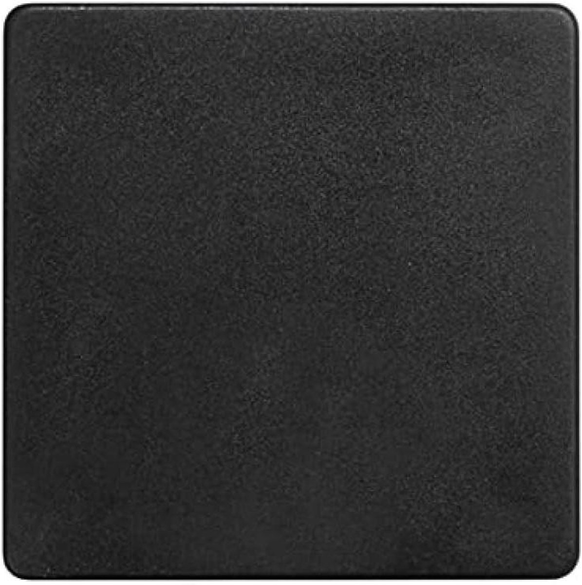 Blindplaat Grafiet - Afdekplaat Schakelaar - Wandafwerking - Afgerond Oppervlak - 45 x 45 cm - Grafiet