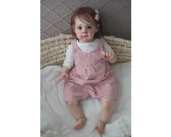 Babypop Hergeboren - Realistische Pop Baby Pop - Rollenspel Spel - Handgeworteld Haar - 60 cm - Niet gespecificeerd