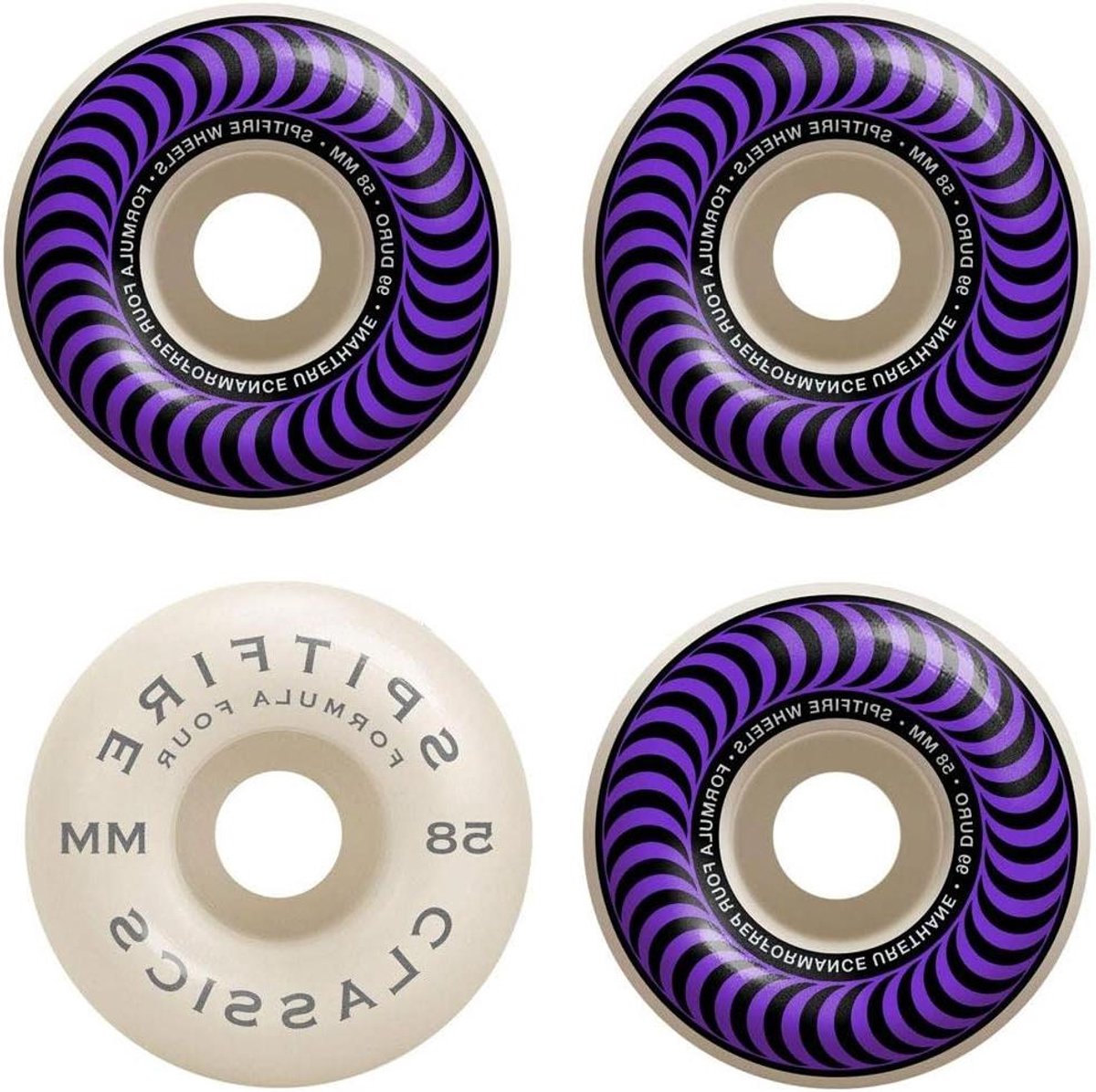 Skateboard Wielen Onderdelen Set Straat Skaten Duurzame Constructie 58mm 99a