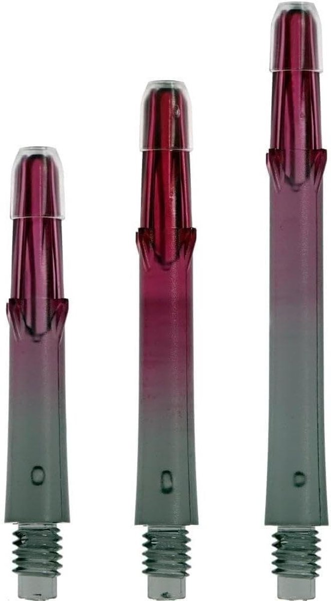 Dart Shafts - Dart Accessoires - Darts Spelen - Geïntegreerde Flight Beschermers - 26 cm - Zwart Roze