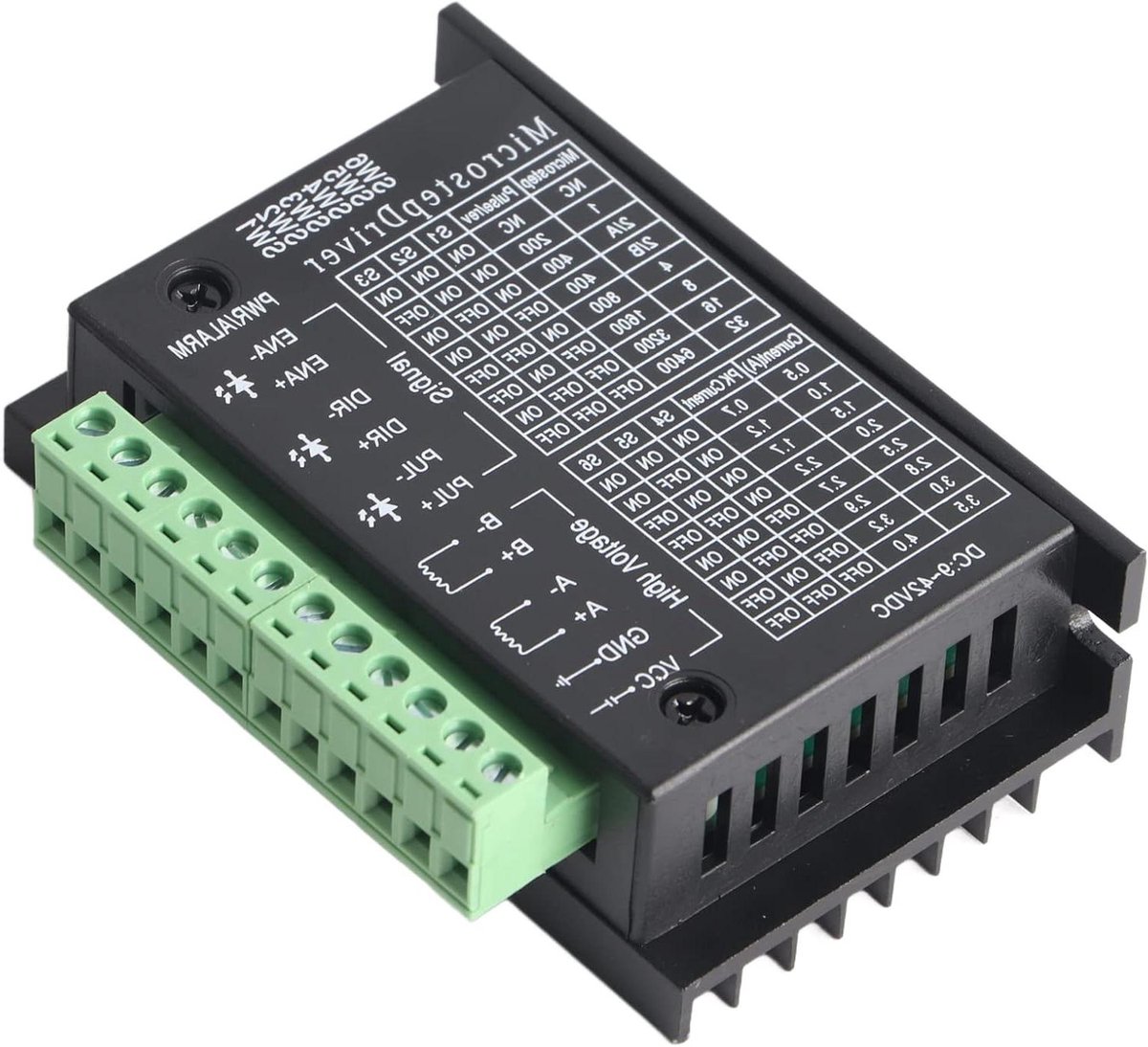 Stappenmotor Driver - Motoraandrijving Onderverdeling - Industriële Automatisering - Energiebesparende Stroomvergrendeling - 9.5 x 7 x 2.7 cm - Niet gespecificeerd