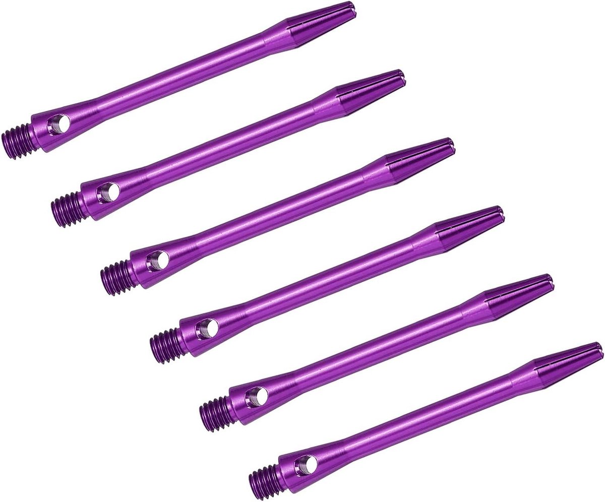Dartschachten - Dart Stelen - Dartspel Verbeteren - Aluminium Legering - 48 mm Schacht - Paars