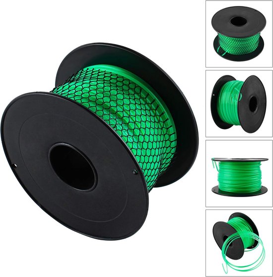 Trimmer Draad - Gazon Snijlijn - Gazon Onderhoud - Zeshoekig Profiel - 3 mm x 100 m - Groen — afbeelding 4