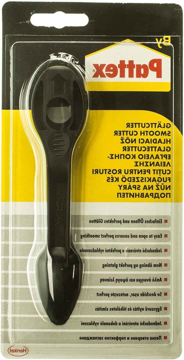 Voegengladmaker - Gladstrijker Kit - Voegen Afwerken - Kunststof Cartridge Openen - 17 cm - Zwart