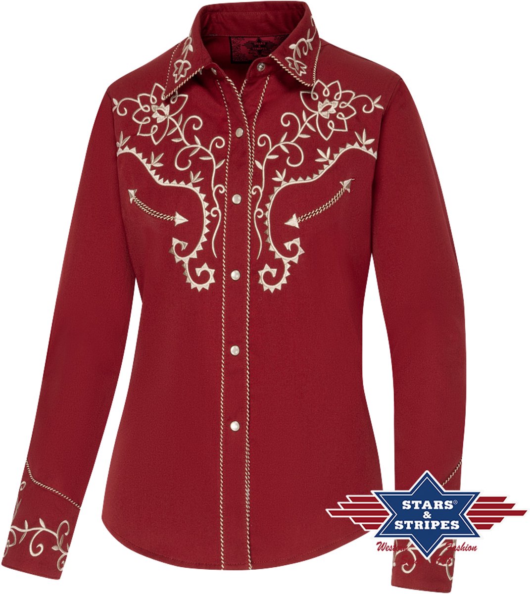 Stars & Stripes - Western Blouse - Ruth - 3XL