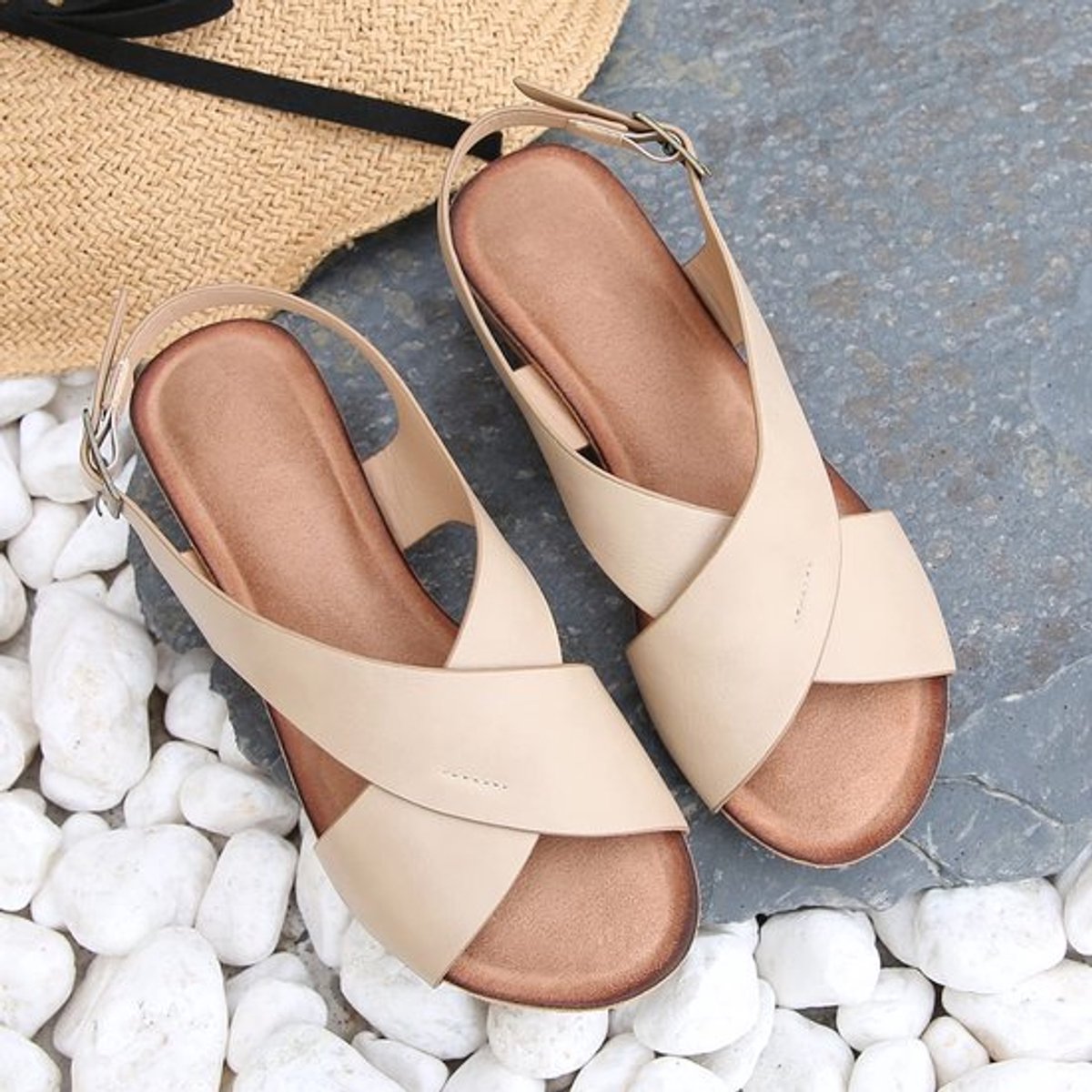 Jhubersproducts - Dames Schoenen - Wedge Sandalen - Comfortabel en