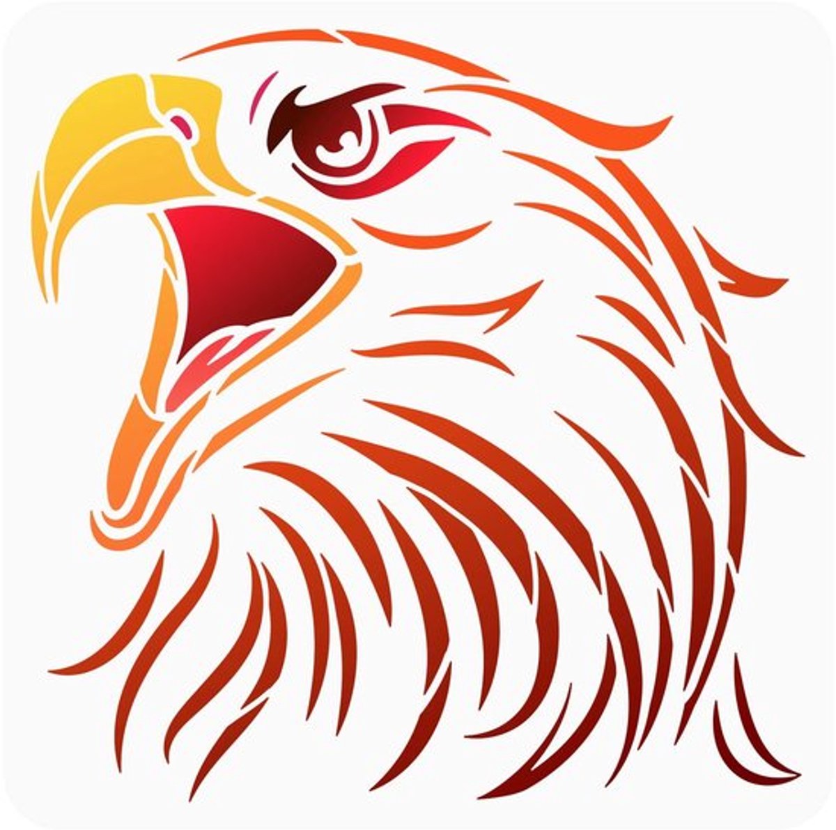 Store_8 - Aquila Stencil - Muursjablonen voor schilderen - 30 x 30 cm