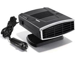Autoverwarming Ventilator - Auto Kachel Koeler - Voorruit Ontdooien - 360 Graden Draaibaar - 12V 120W - Zwart