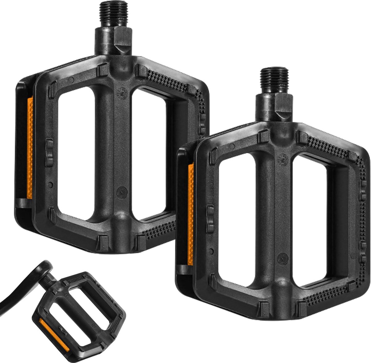 Pedalen, antislip, fietspedalen, mountainbike, reflecterend, zwart voor mountainbike, racefiets
