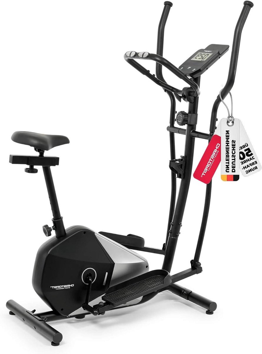 Hybride Crosstrainer - Hometrainer Elliptical - Thuis Fitness - 2-in-1 Ontwerp - 110 kg - Zwart