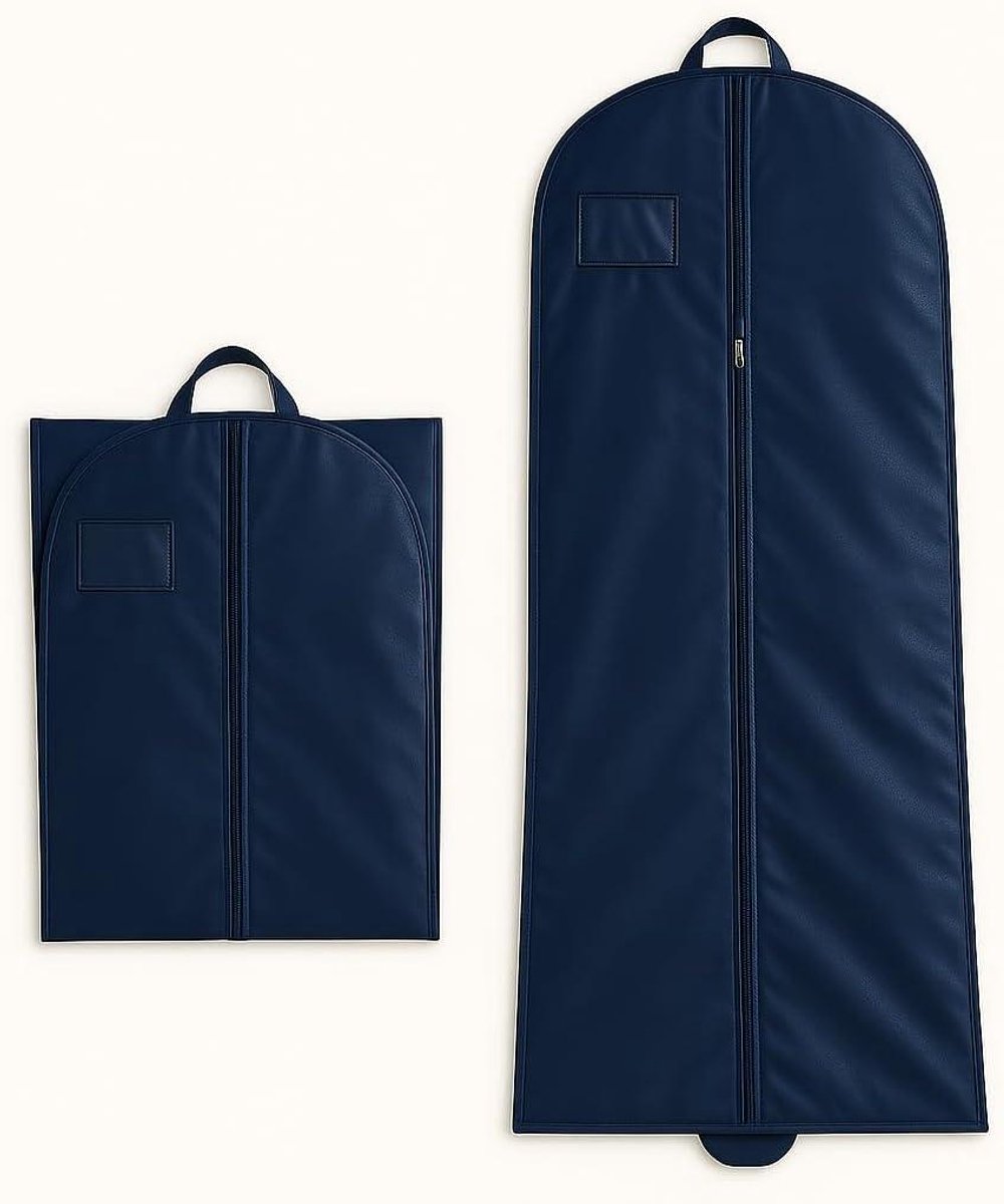 Jurk Opberghoes - Kledinghoes Lange Jurk - Kleding Beschermen - Ademend Non-Woven Materiaal - 183 cm - Marineblauw