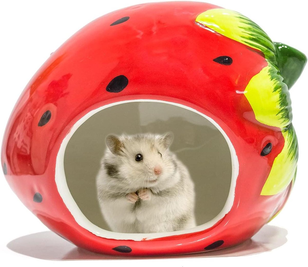 Keramisch Hamsterhuis - Dierenverblijf Hut - Kleine Dieren Rusten - Koel Keramisch Materiaal - 9 x 92 x 12 cm