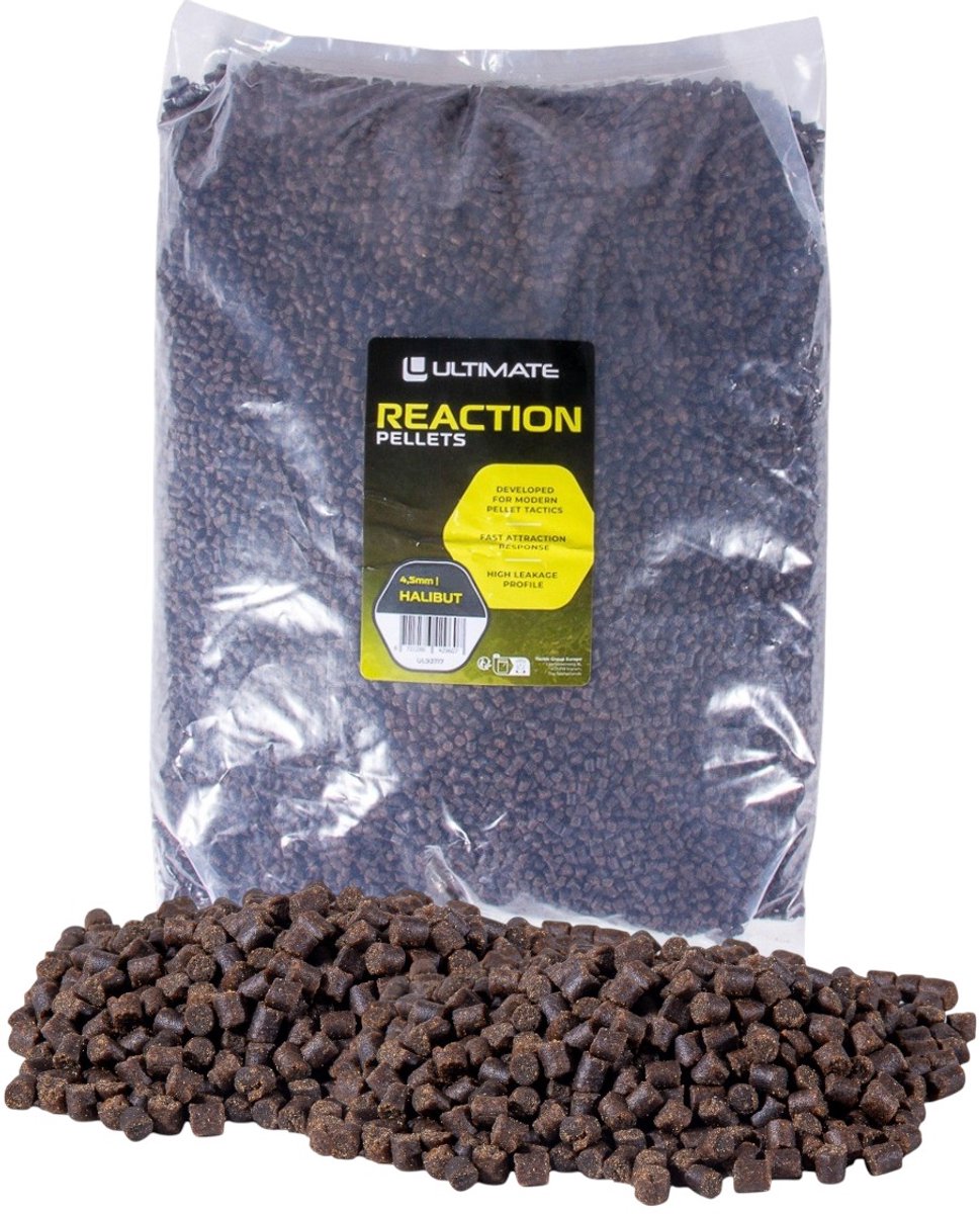 Ultimate Reaction Pellets Halibut 4.5mm (5kg) - Vispellets
