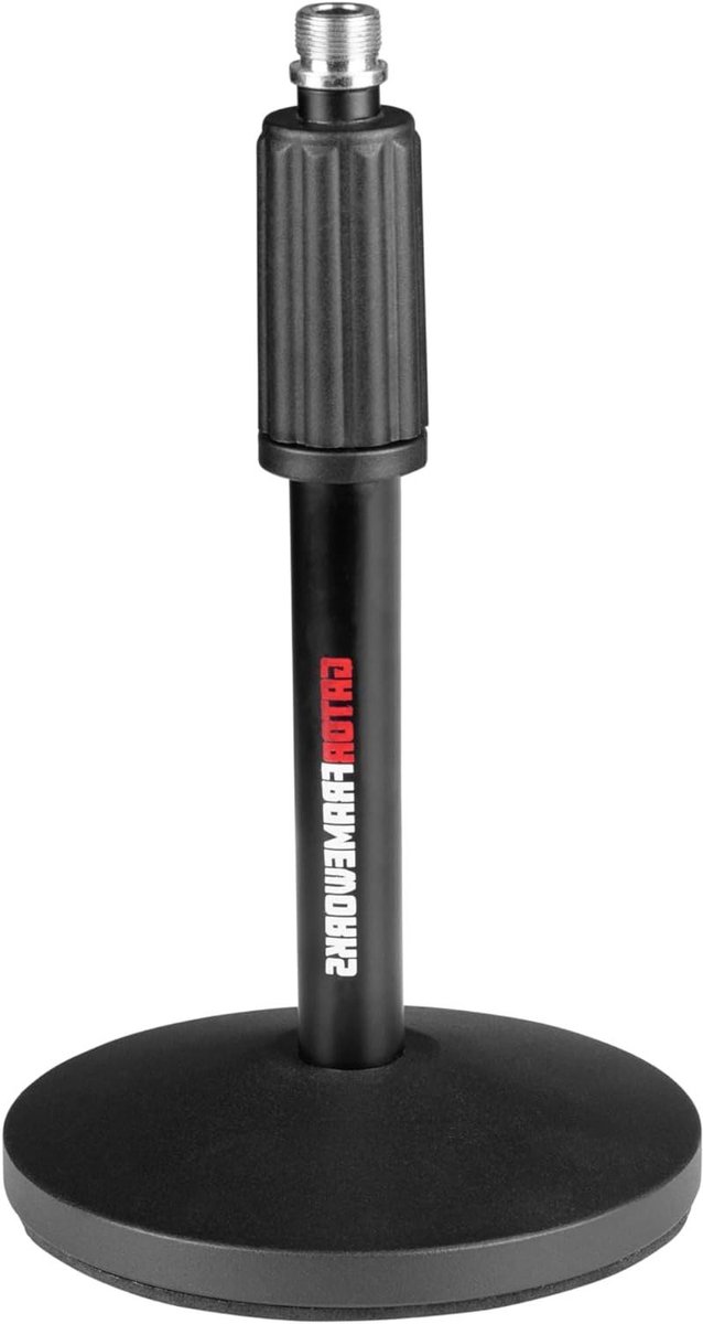 Microfoonstatief Set - Desktop Standaard - Podcasting Opnemen - Inclusief Kabels - 2 Stuks - Zwart