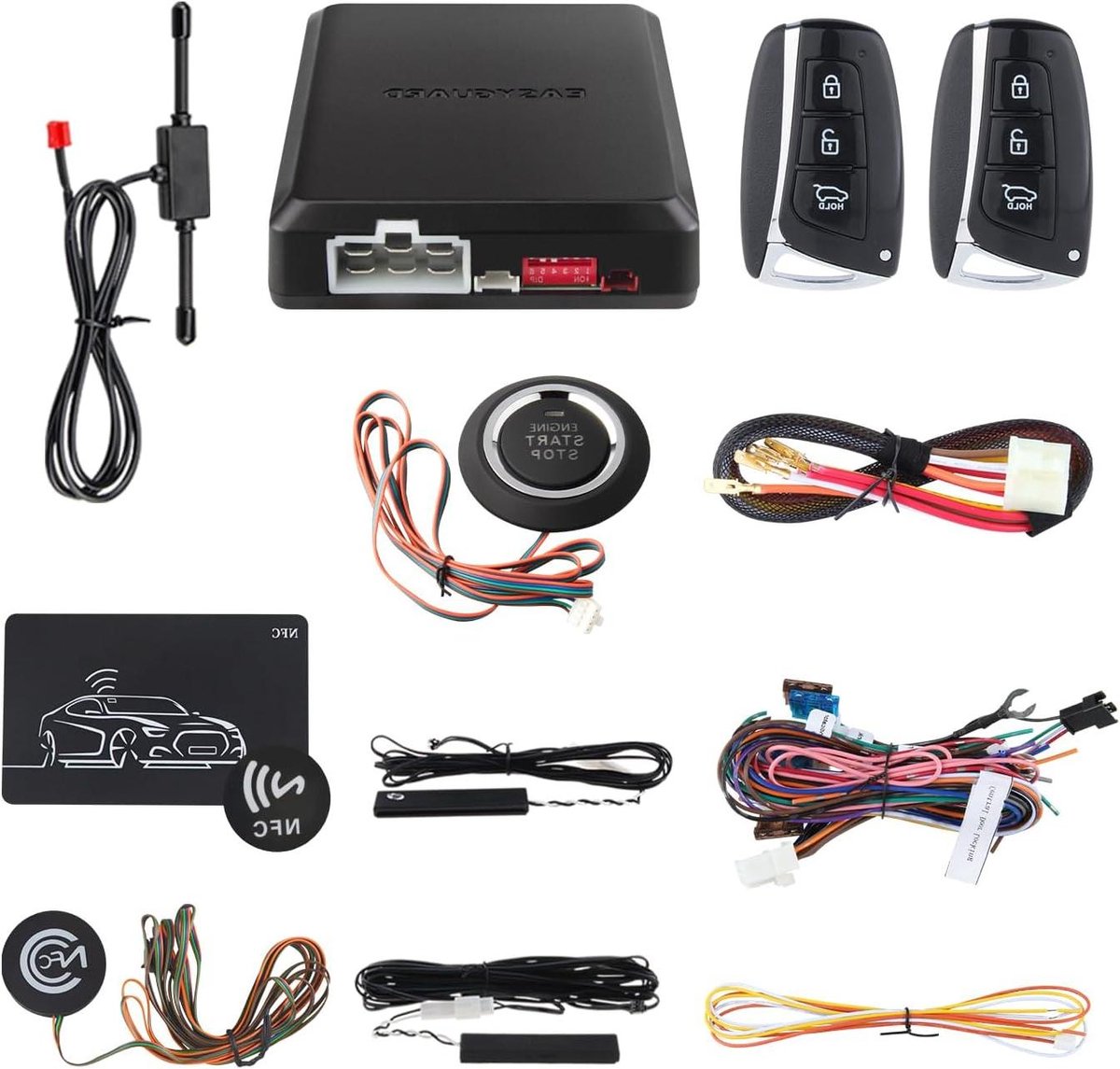 Auto Alarm Systeem - Keyless Entry Systeem - Voertuig Beveiligen - Passieve Keyless Entry - DC 12V - Niet gespecificeerd