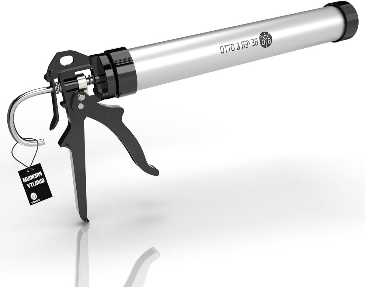 Kitpistool - Patroonpers Lijmpistool - Kit aanbrengen - Hoge Duwverhouding - 310 ml - Grijs
