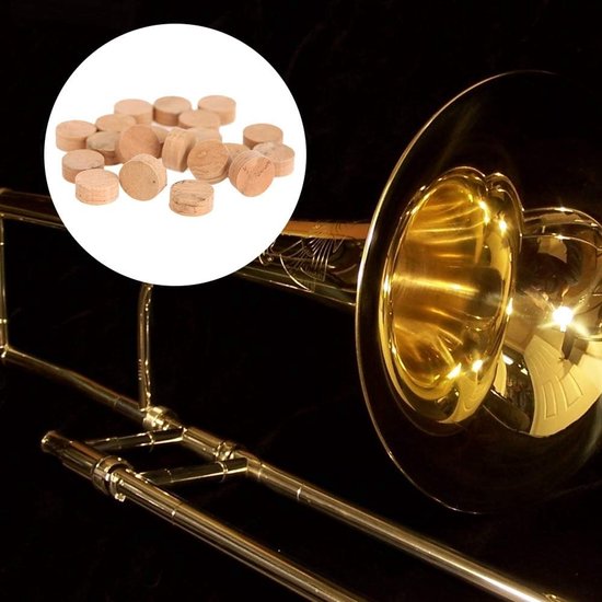 Trompet Kurk Pads - Klep Onderdelen - Muziek Instrument Reparatie - Zelfklevend - 9.5mm Diameter - Natuurlijk — afbeelding 2