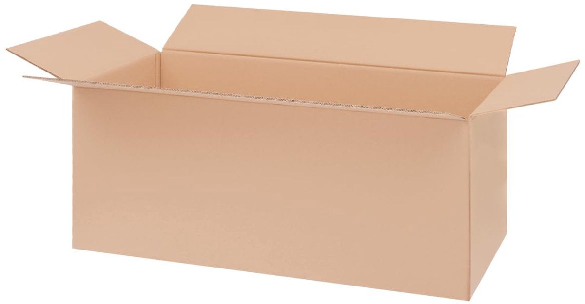 verpacking vouwdozen 1000 x 420 x 420 mm KK 144 bruin [maat en aantal naar keuze] dubbelgolf kartonnen dozen verzending 5 stuks