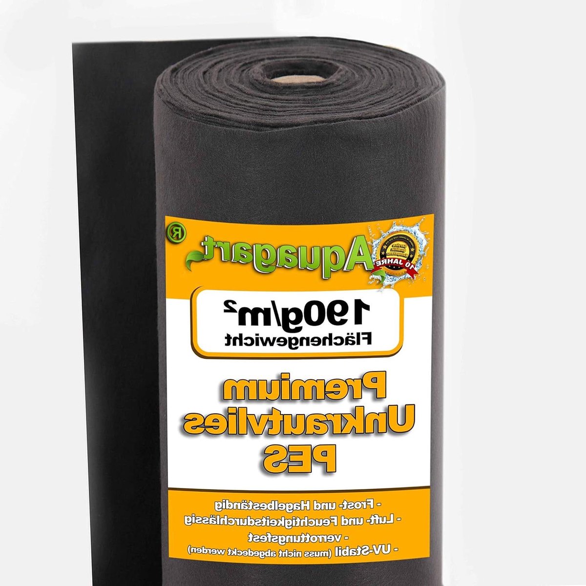 Onkruiddoek Grondzeil - Worteldoek Tuindoek - Onkruid Vrij Houden - Lucht en Waterdoorlatend - 190 g/m² 1m Breed - Zwart