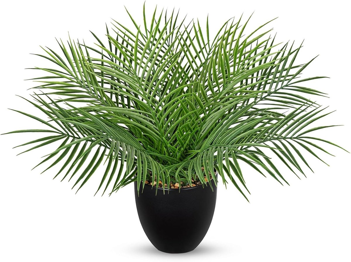 Kunstpalm in pot voor moderne decoratie, realistische kunstplanten voor thuis, kantoor en 