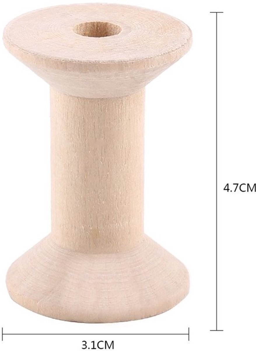 Aladdien - Leeg houten garen - Houten spoelen - Hoogwaardige