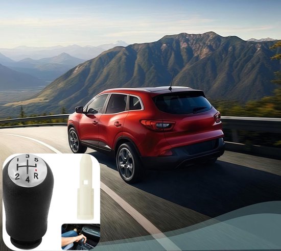 Versnellingspook 5-versnellingen - Schakelpook Pookknop - Auto Rijervaring Verbeteren - Ergonomisch Gebogen Ontwerp - 11 cm Hoog - Zwart — afbeelding 2