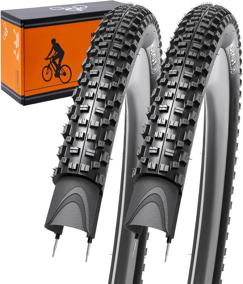 Fietsbanden 26 inch - Banden Mountainbike - Veilig Fietsen - Lekbestendig Nylon - 26x2.25 - Zwart
