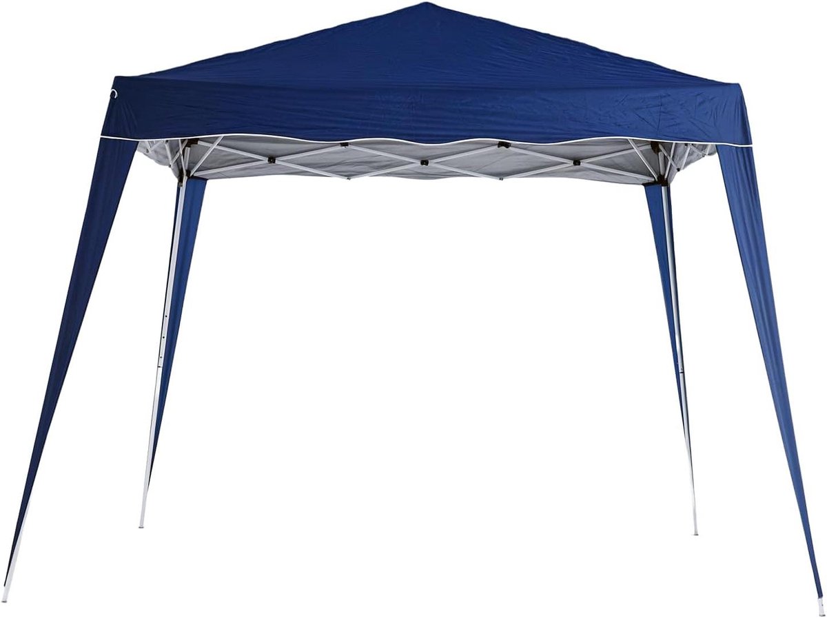 Pop-up Paviljoen - Feesttent Partytent - Buitenfeest Organiseren - In Hoogte Verstelbaar - 3 x 3 Meter - Blauw