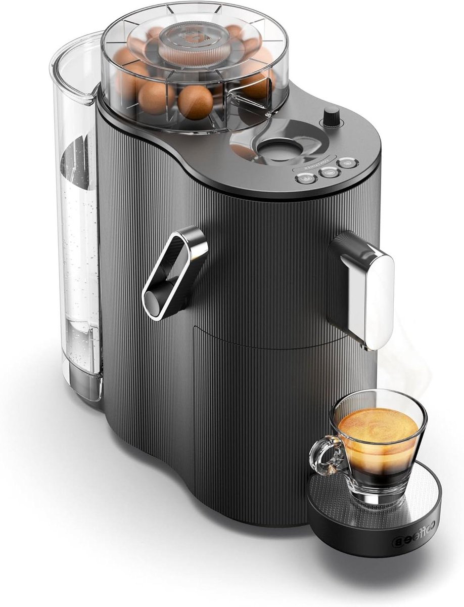 Koffiezetapparaat - Koffieballen Machine - Koffie Zetten - Gepatenteerd Brouwsysteem - 13 Liter - Zwart