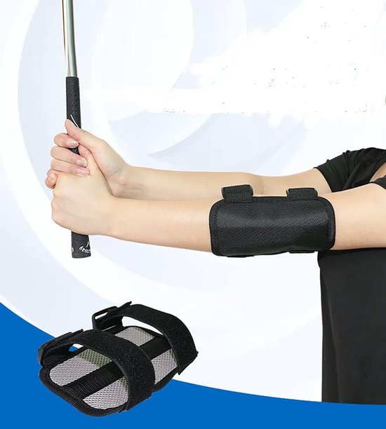 Golf Elleboog Trainer - Golf Houding Brace - Golfswing Verbeteren - Tik-Tok Geluid Melding - Verstelbaar - Zwart van GOLF — afbeelding 2