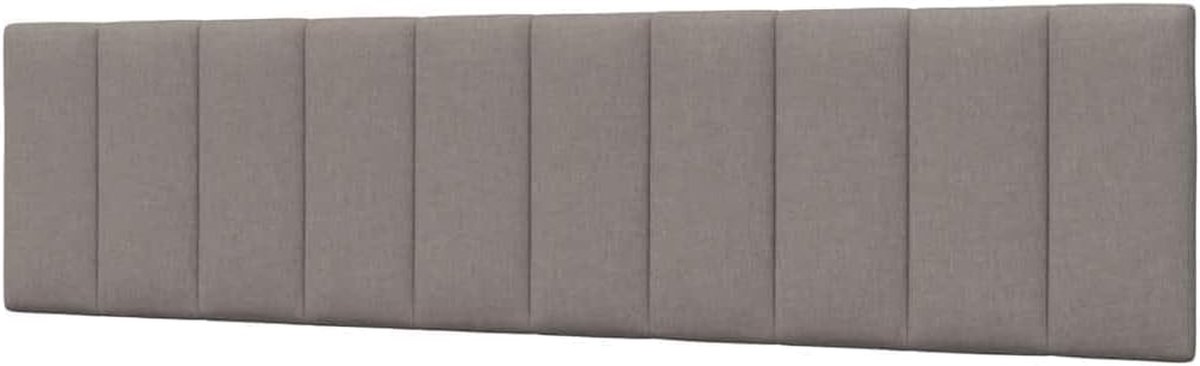 Hoofdkussen - Hoofdbordkussen - Bedcomfort Verhoging - Met Riemen Bevestigbaar - 200 cm - Taupe