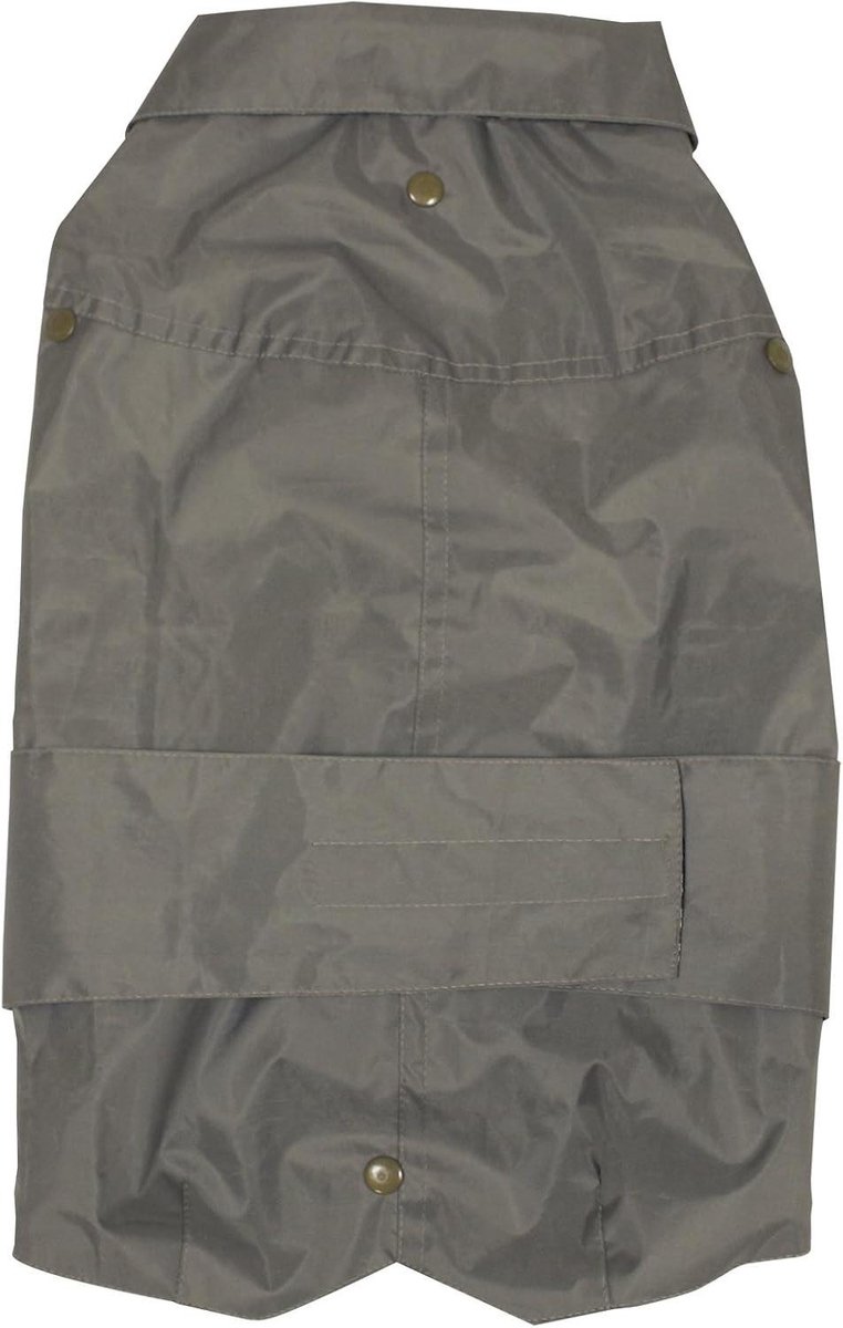 Hondenjas Winterjas - Waterdichte Hondenkleding - Bescherming tegen Kou - Verstelbare Klittenbandsluiting - 15 cm - Grijs