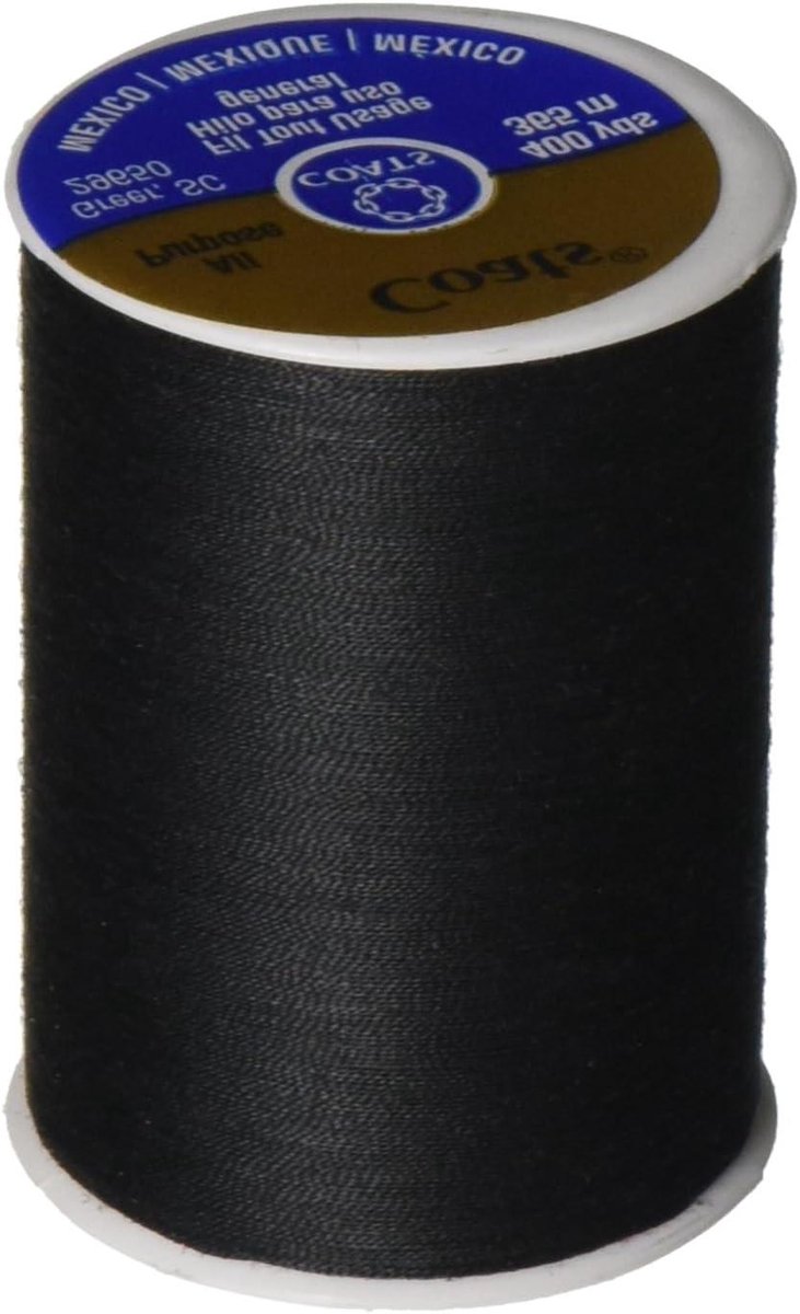 Naaigaren - Garen spoel - Kleding repareren - Polyester kern - 400 meter - Zwart