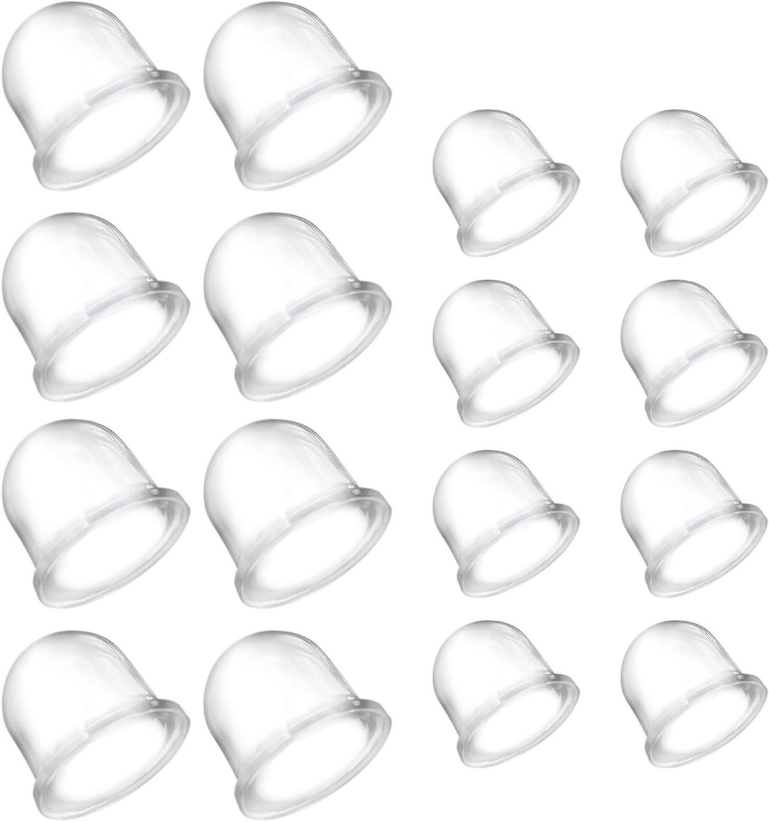 Primer Bulb - Brandstofpompje Lampje - Grondverf Pomp - Universele Pasvorm - 6 x 4 x 0.5 cm - Transparant