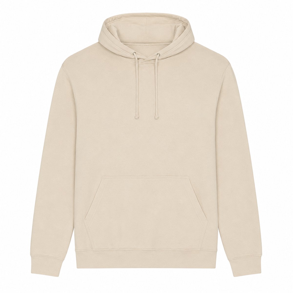 Hoodie Heren – Sweater met Capuchon – 80% Katoen – 3XL Beige