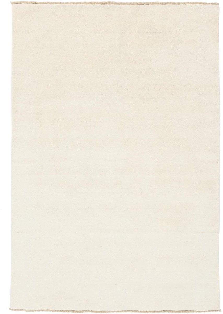 Vloerkleed, Moderne, 80 x 120 cm, Rechthoekig, Middelpolig, Woonkamer, Eetkamer, Slaapkamer, Hal, Alleen chemisch reinigen, Care & Fair gecertificeerd, Ivory
