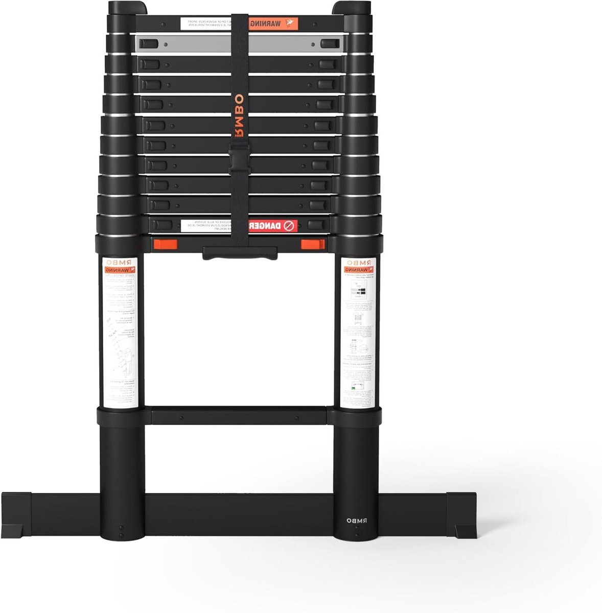 Telescopische Ladder - Inklapbare Ladder - Werkzaamheden Op Hoogte - Soft Closing Systeem - 3.8 Meter - Aluminium